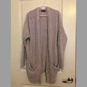 SOFT grey knit cardigan